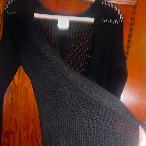 ⭐️Harper Heritage ⭐️ from Francesca’s⭐️ Black long sleeve sweater Duster ⭐️ - Picture 10 of 15